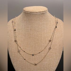 Double Strand Beaded Necklace